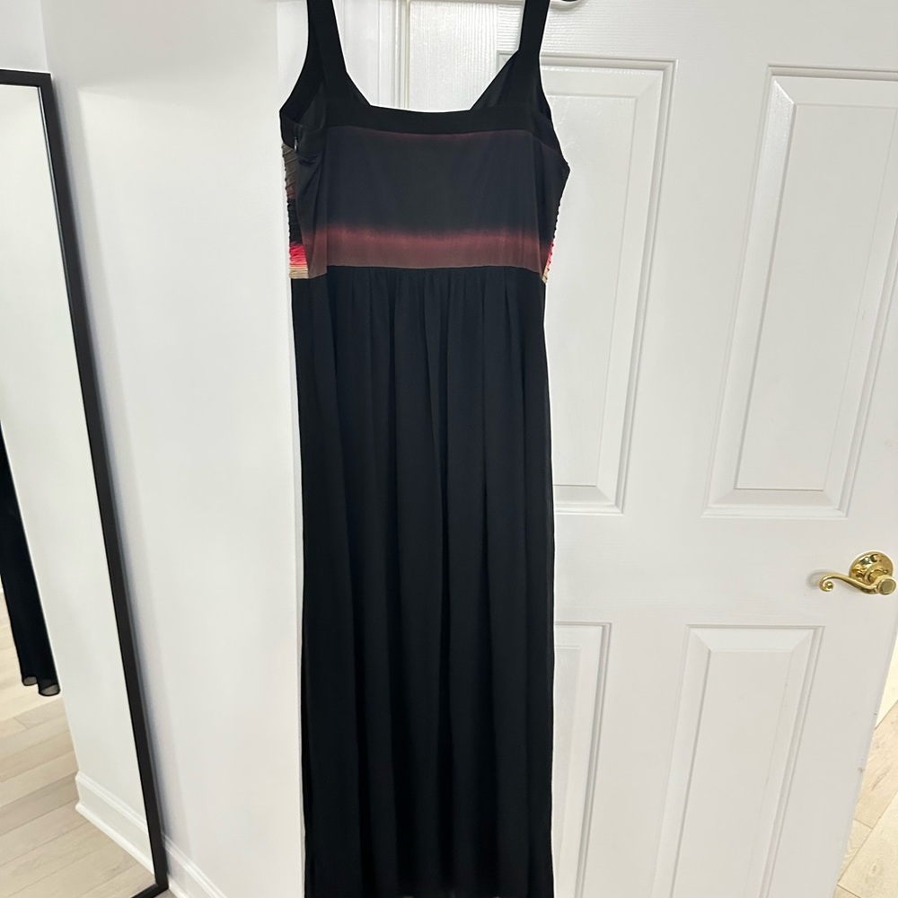 Elegant Black and Multicolor Maxi Dress - Picture 3 of 3